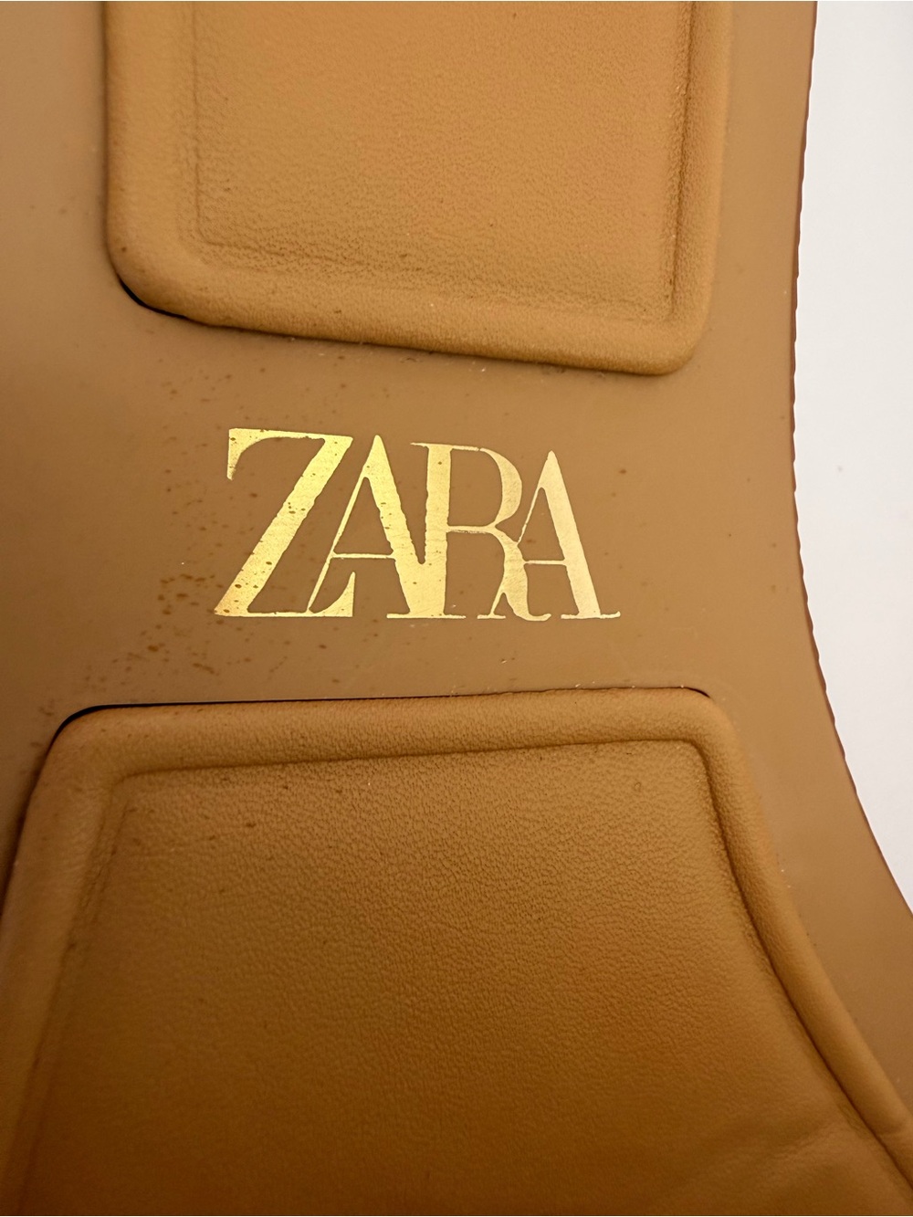 Zara Cream And Tan Fringed Slide Sandals View 4